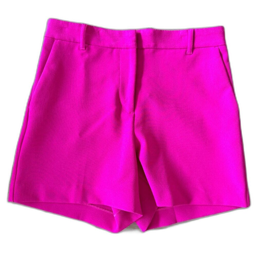 Express Hot Pink High Waisted Tailored Shorts Size 2 Barbiecore